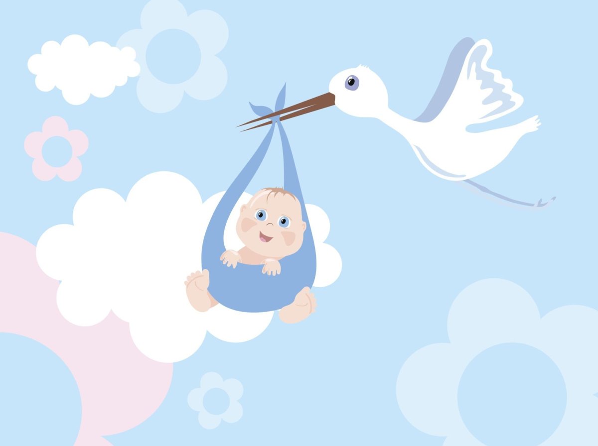 Плакат на рождение мальчика