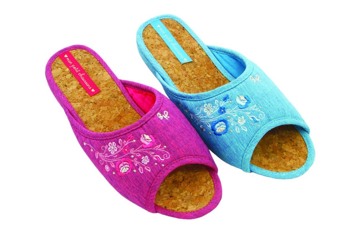 Тапочки домашние на пробковой подошве