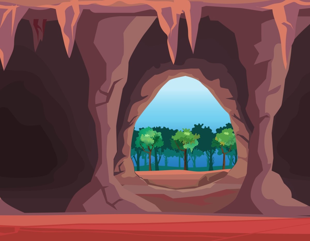 Медведь в берлоге без фона для детей