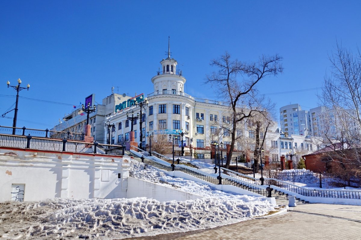 Хабаровск город зима