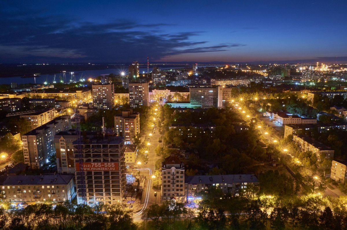 Хабаровск ночью