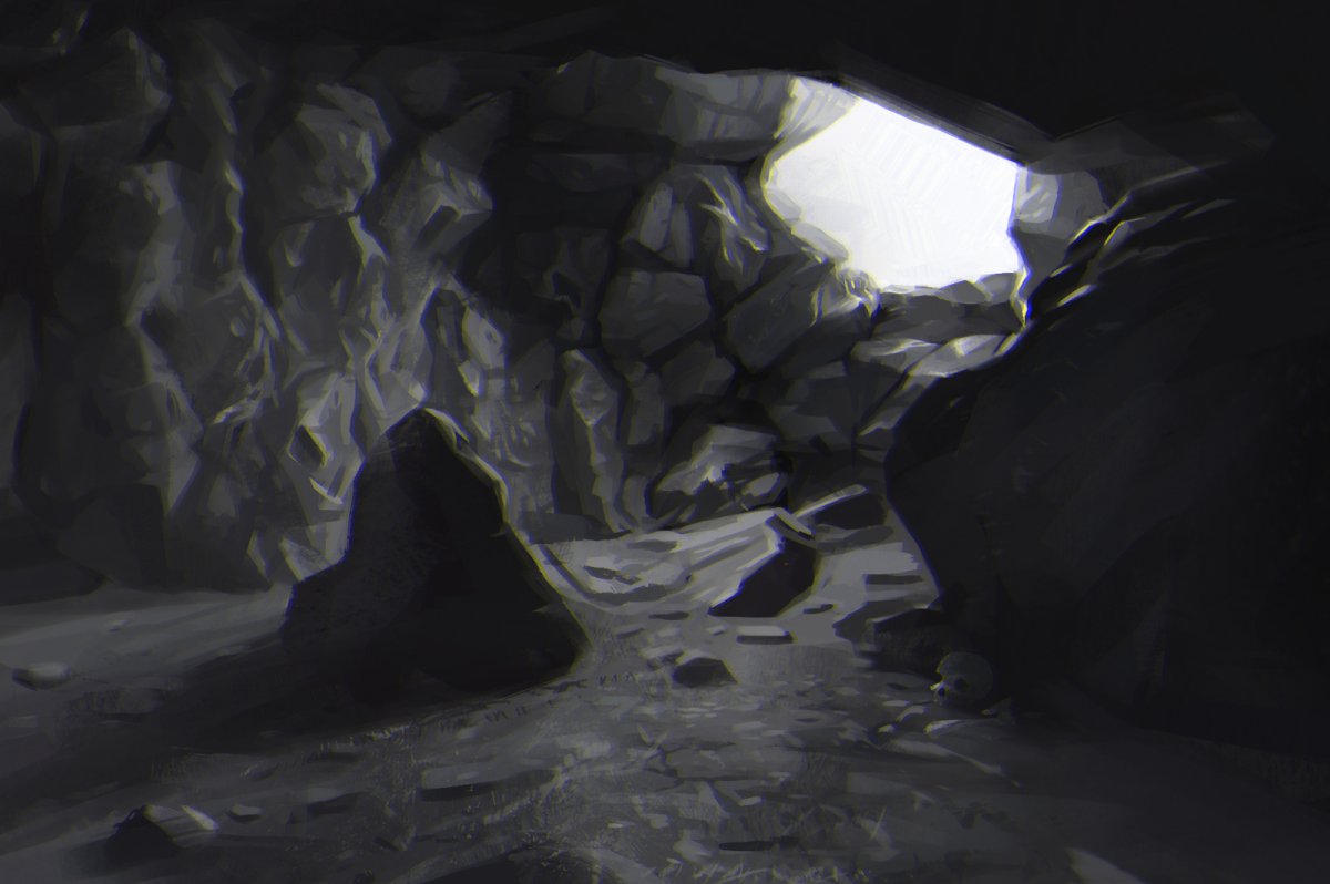 Пещера с кристаллами фон