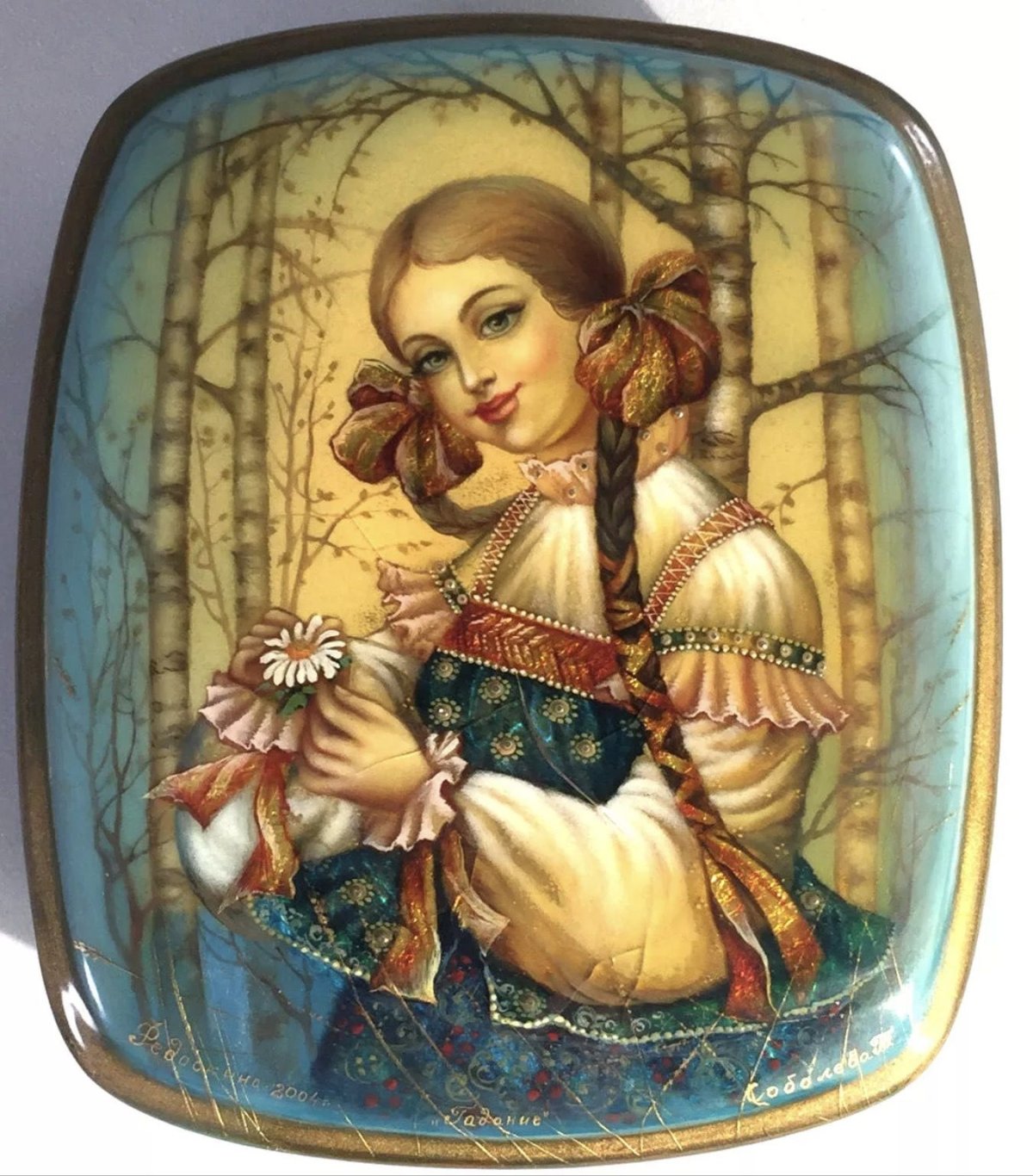 Федоскино лаковая миниатюра