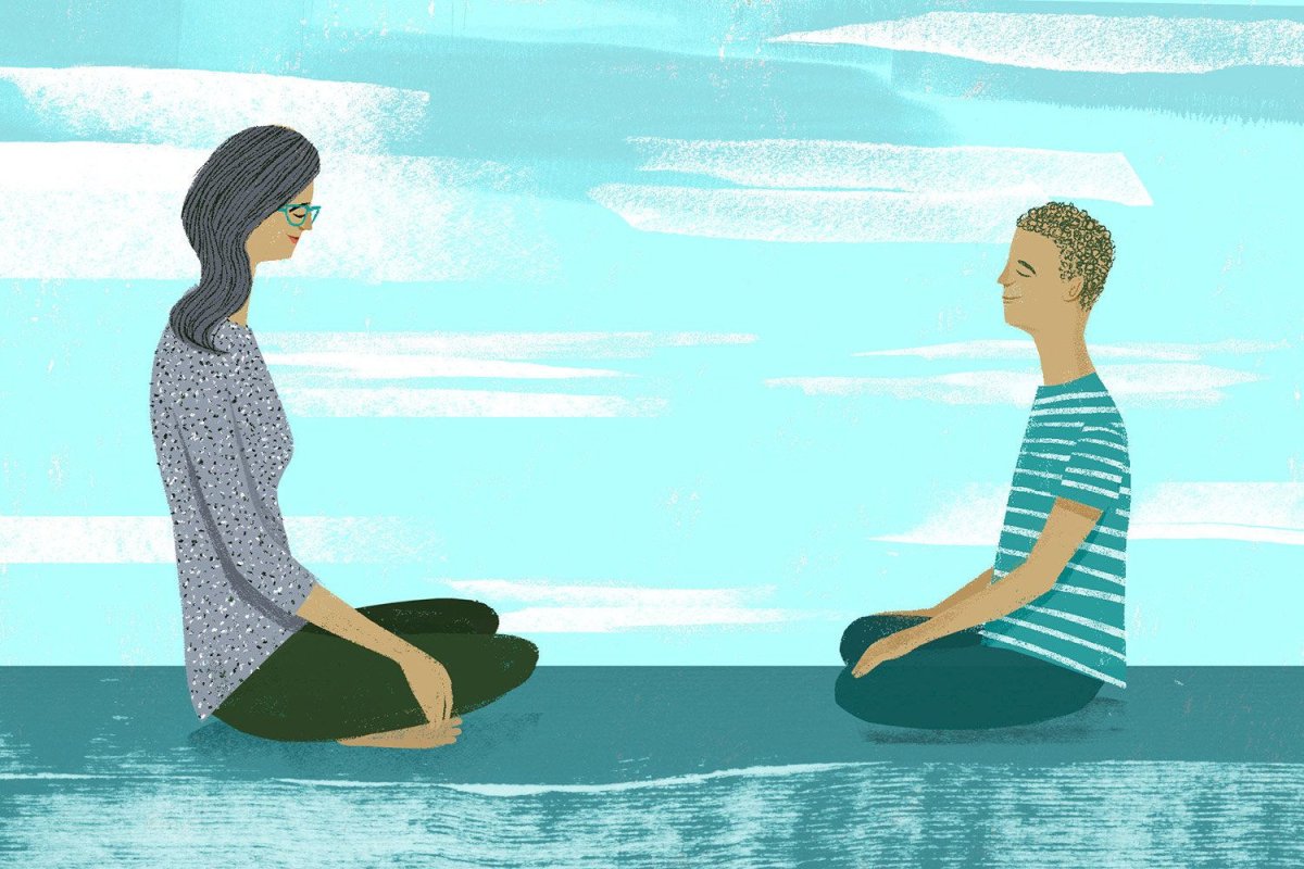 Медитация иллюстрация