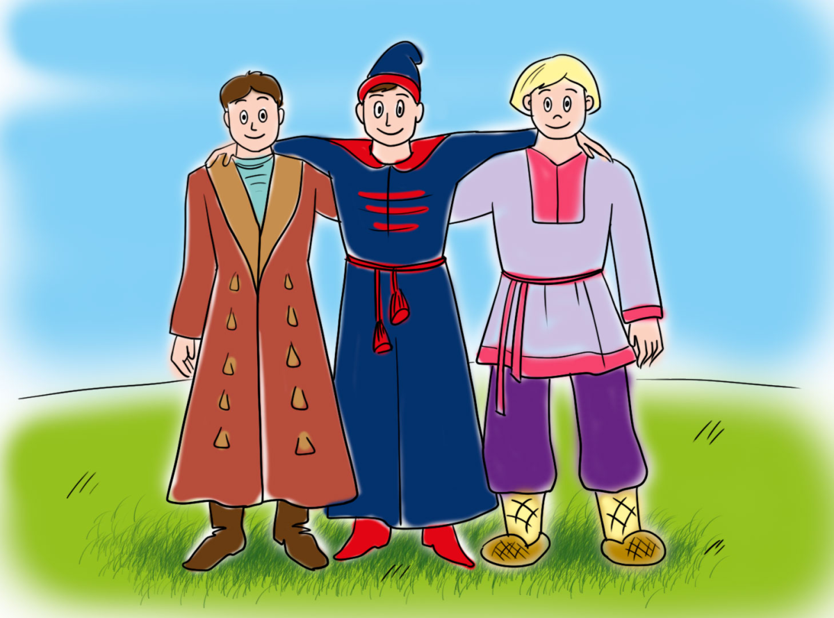 По щучьему велению Емеля на печи