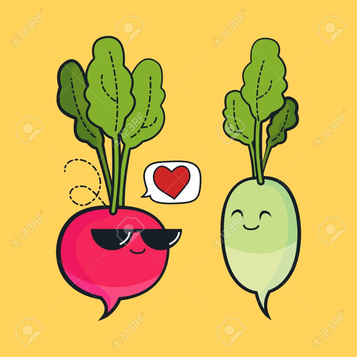 Пучок редиски вектор