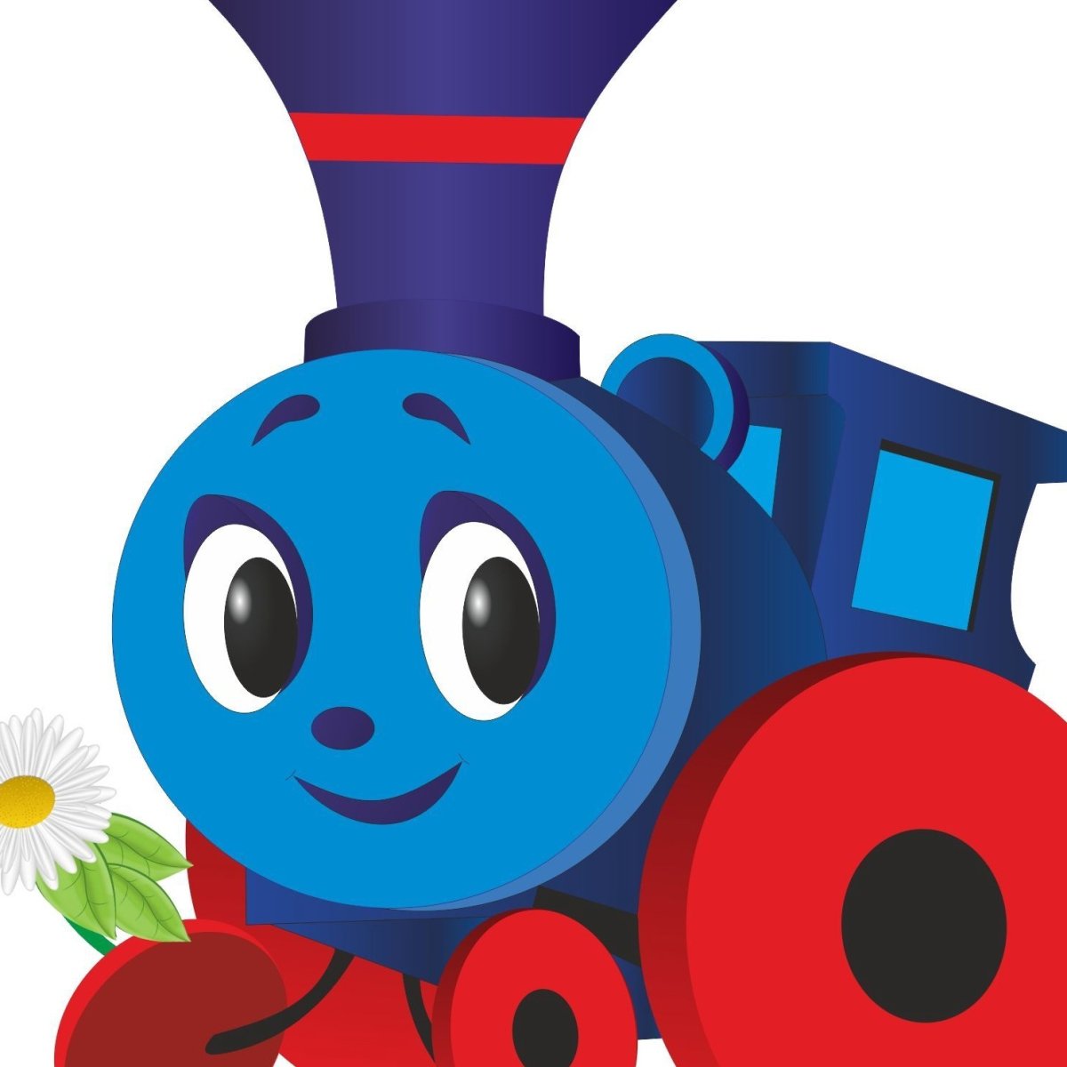 Паровозик с животными раскраска