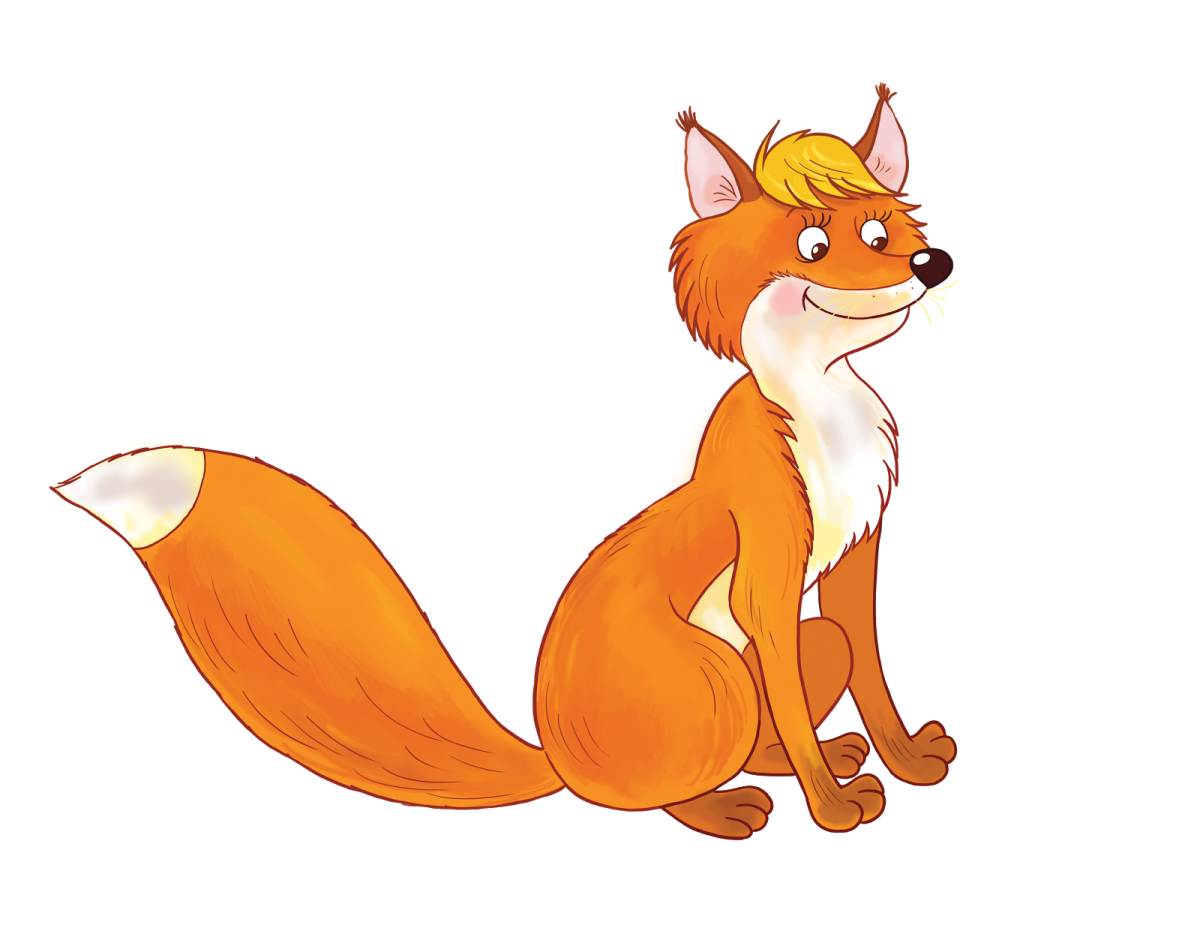 Лиса мультяшная