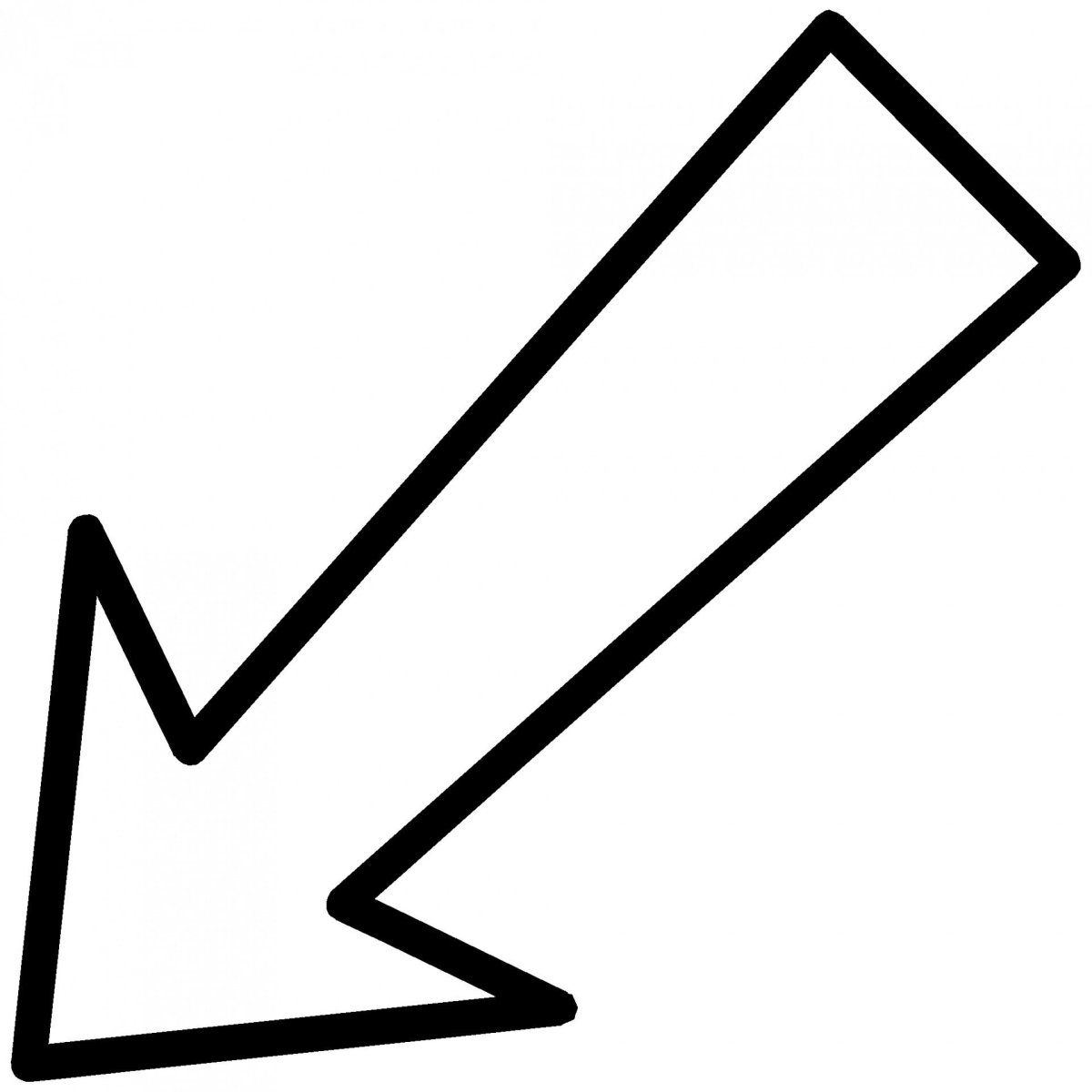 Стрелка вверх раскраска