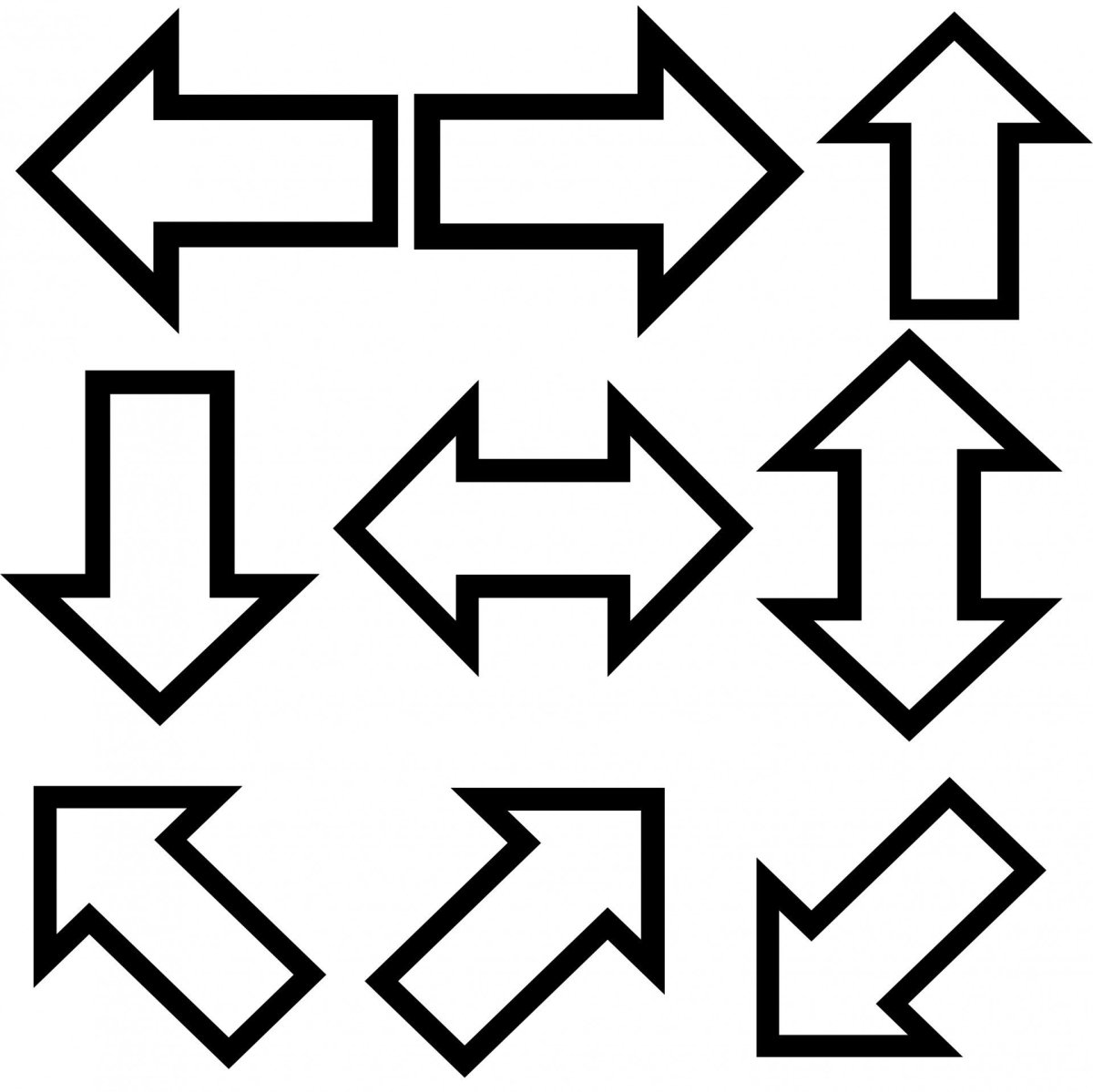 Стрелки с узорами