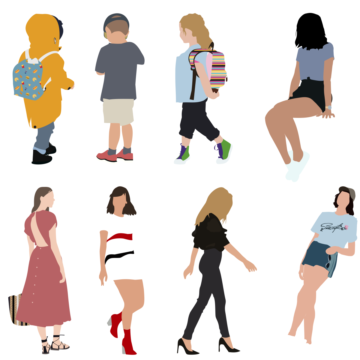 Человек идет для детей