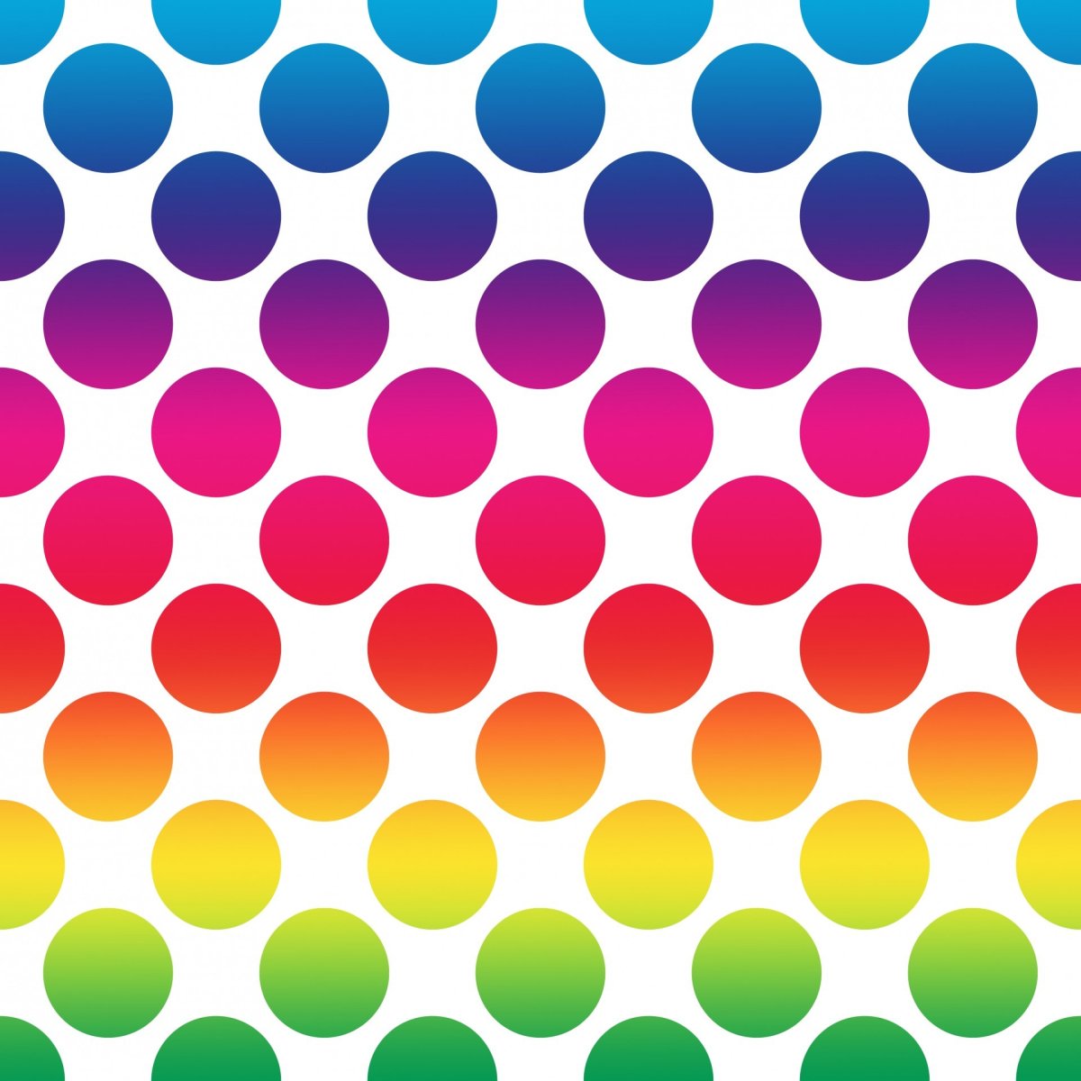 Много разноцветных точек