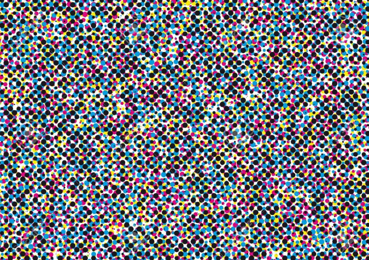 Много цветных точек