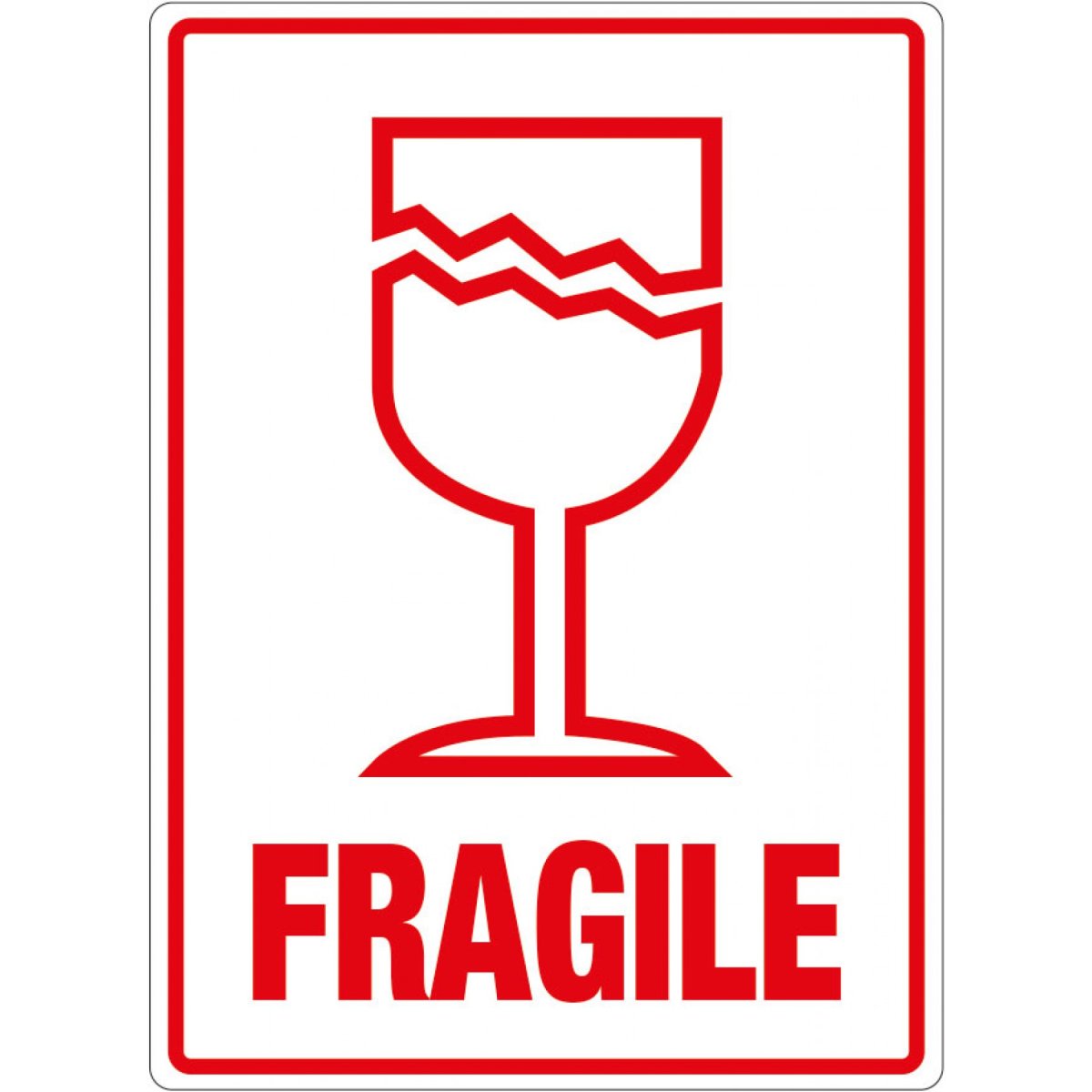 Fragile наклейка