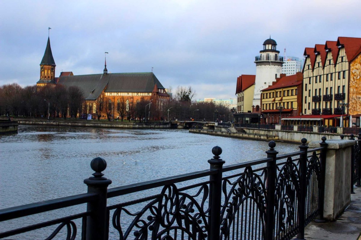 Рыбацкая деревня Калининград зима