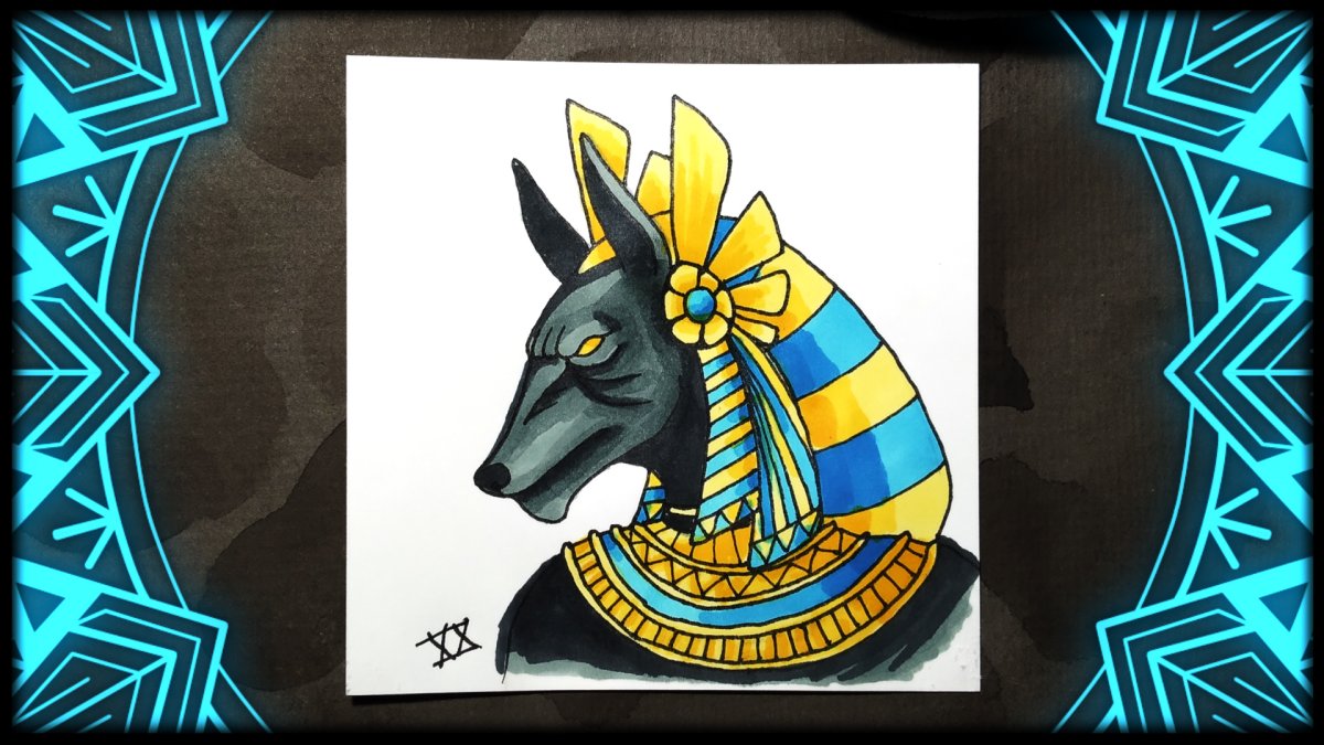 Боги Египта Анубис раскрас