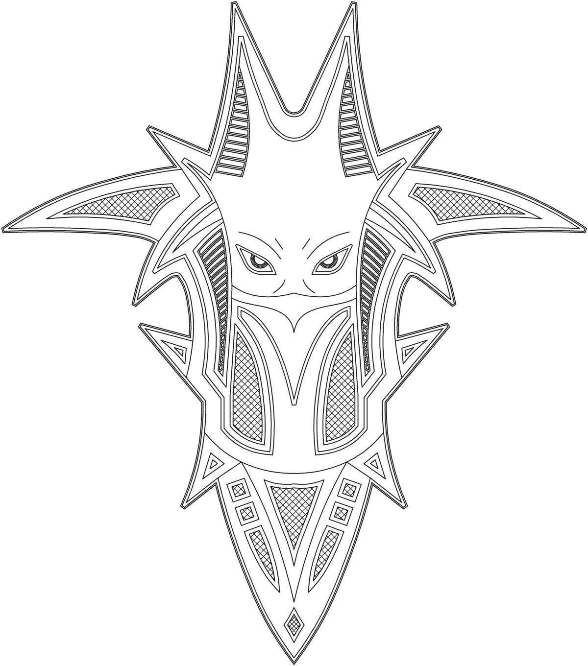 Анубис рисунок эскиз