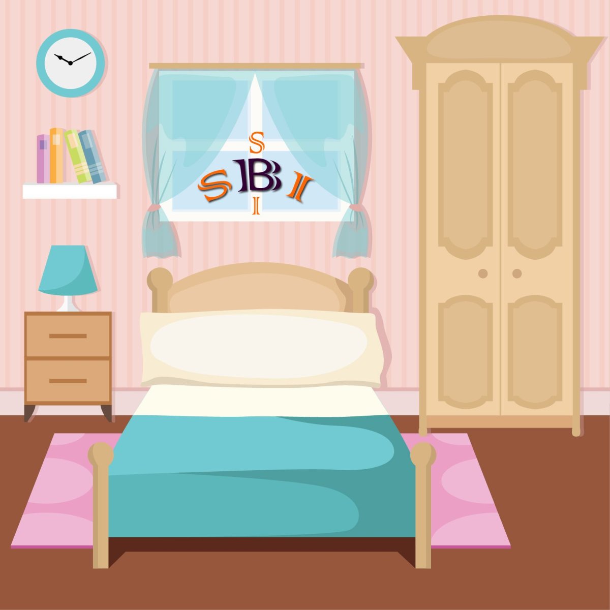 Разноцветная комната