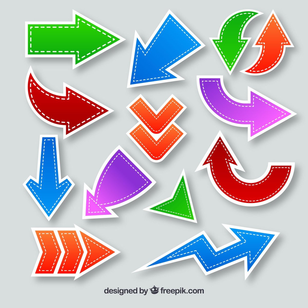 Цветные стрелки указатели