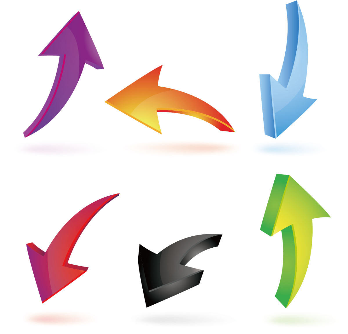 Разноцветные стрелочки