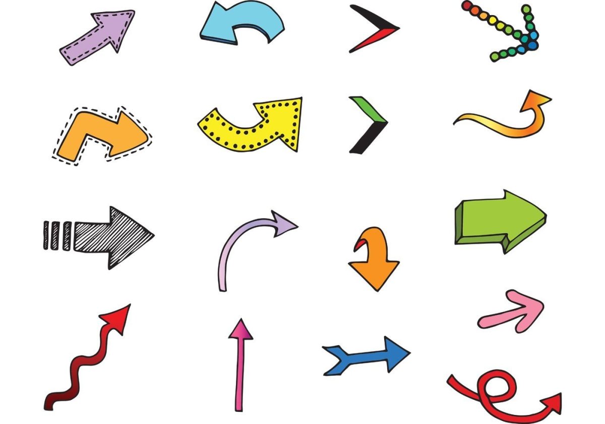 Стрелки направленные вправо