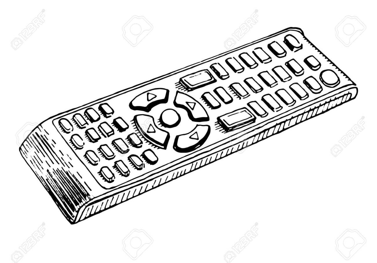 Пульт черно белый