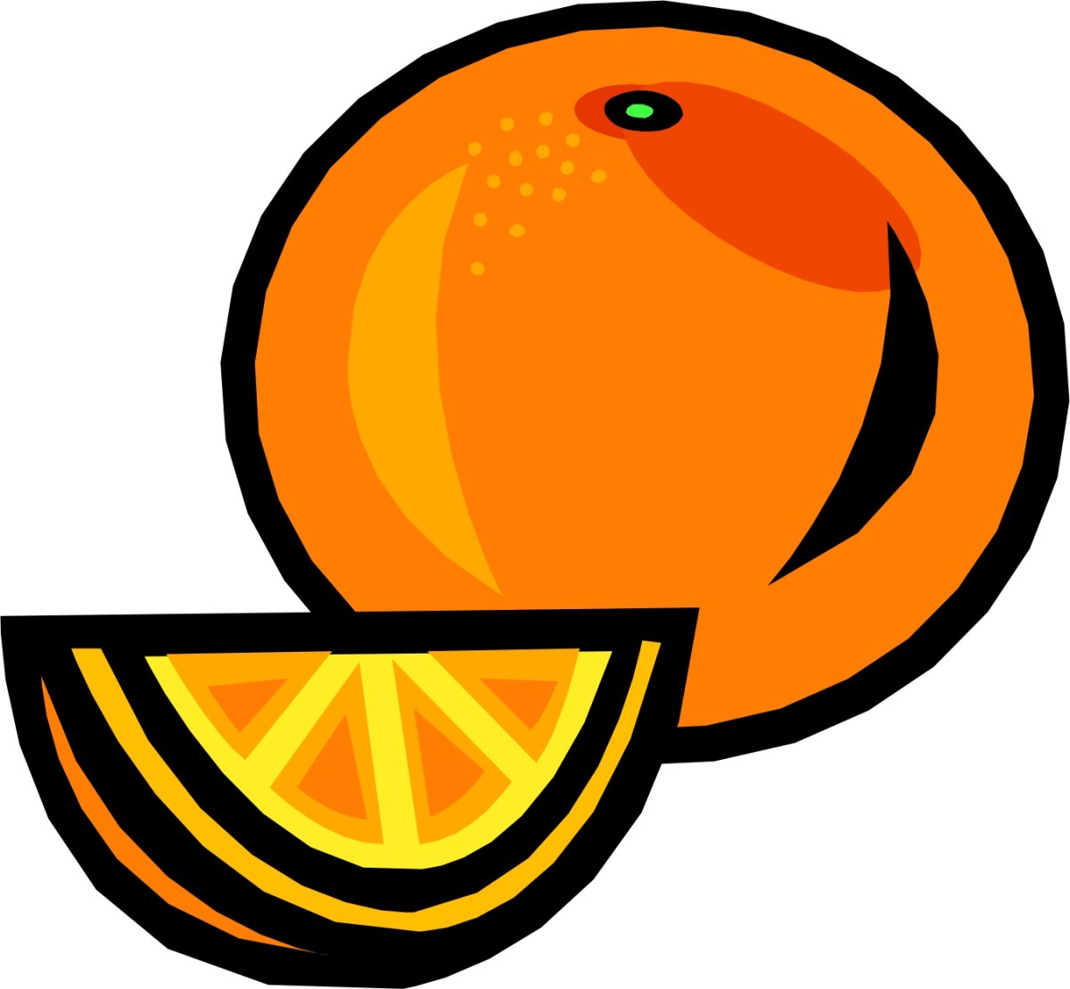 Апельсин рисунок