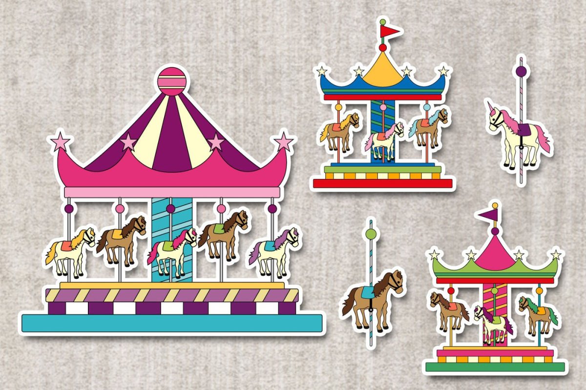 Карусель рисунок для детей