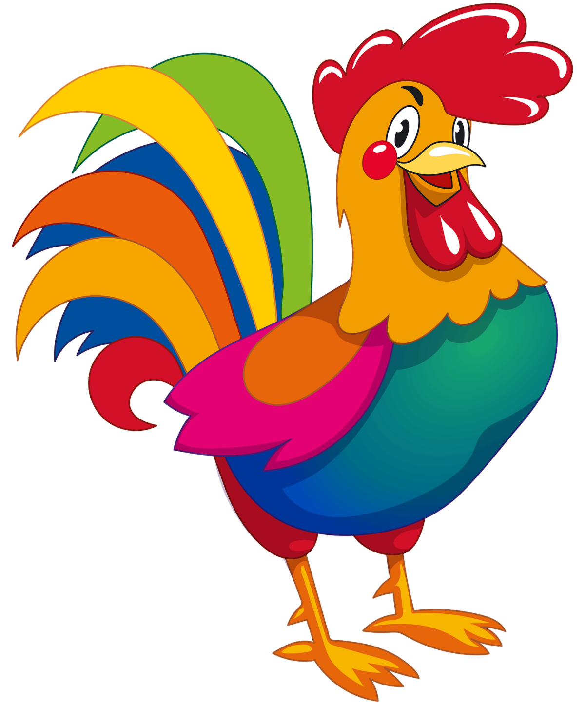 Петушок вектор детский