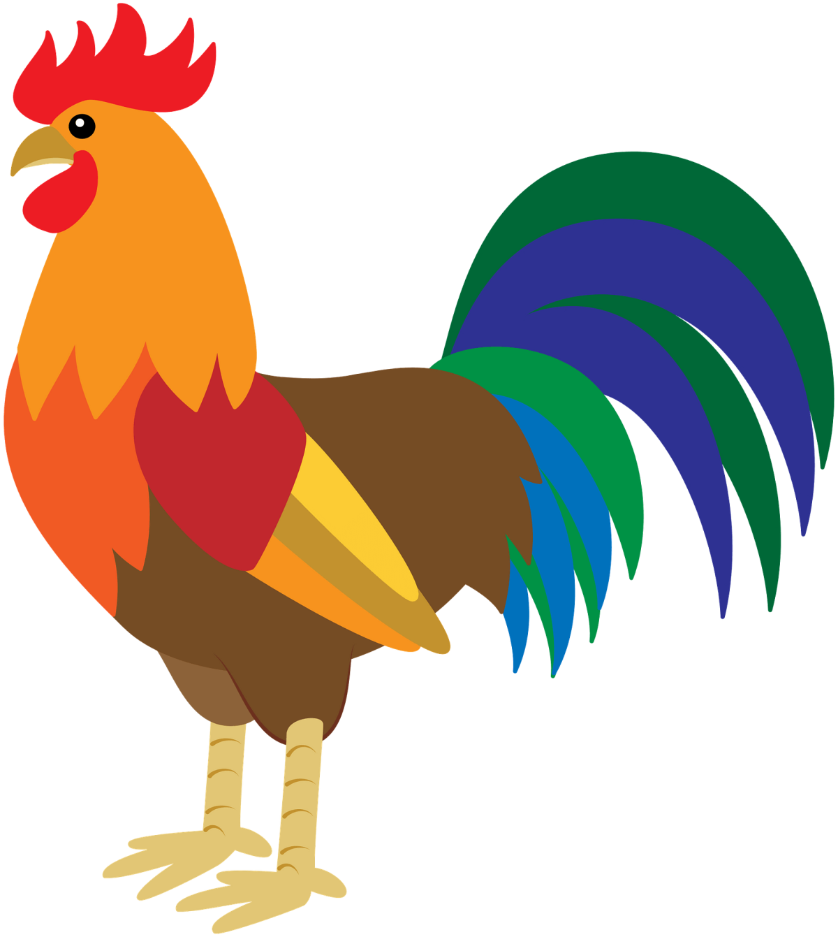 Разноцветный петух