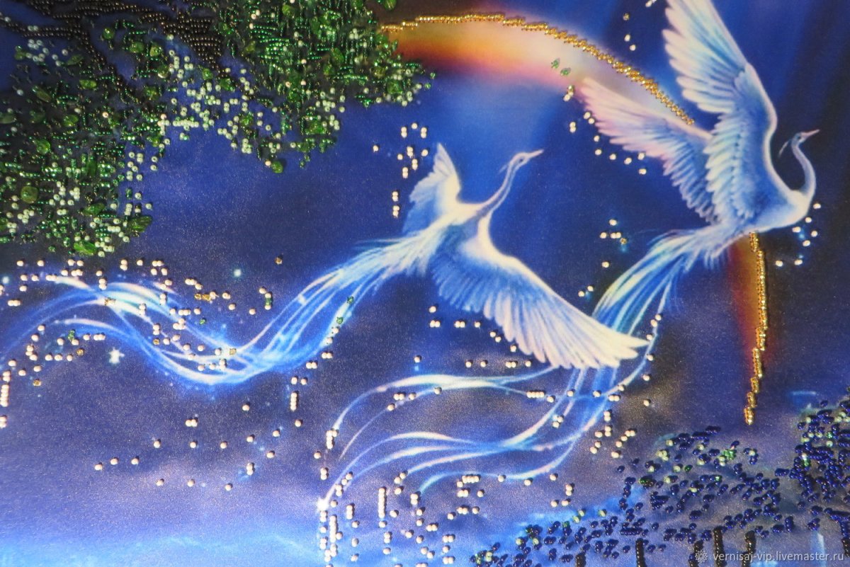 Птица синего цвета