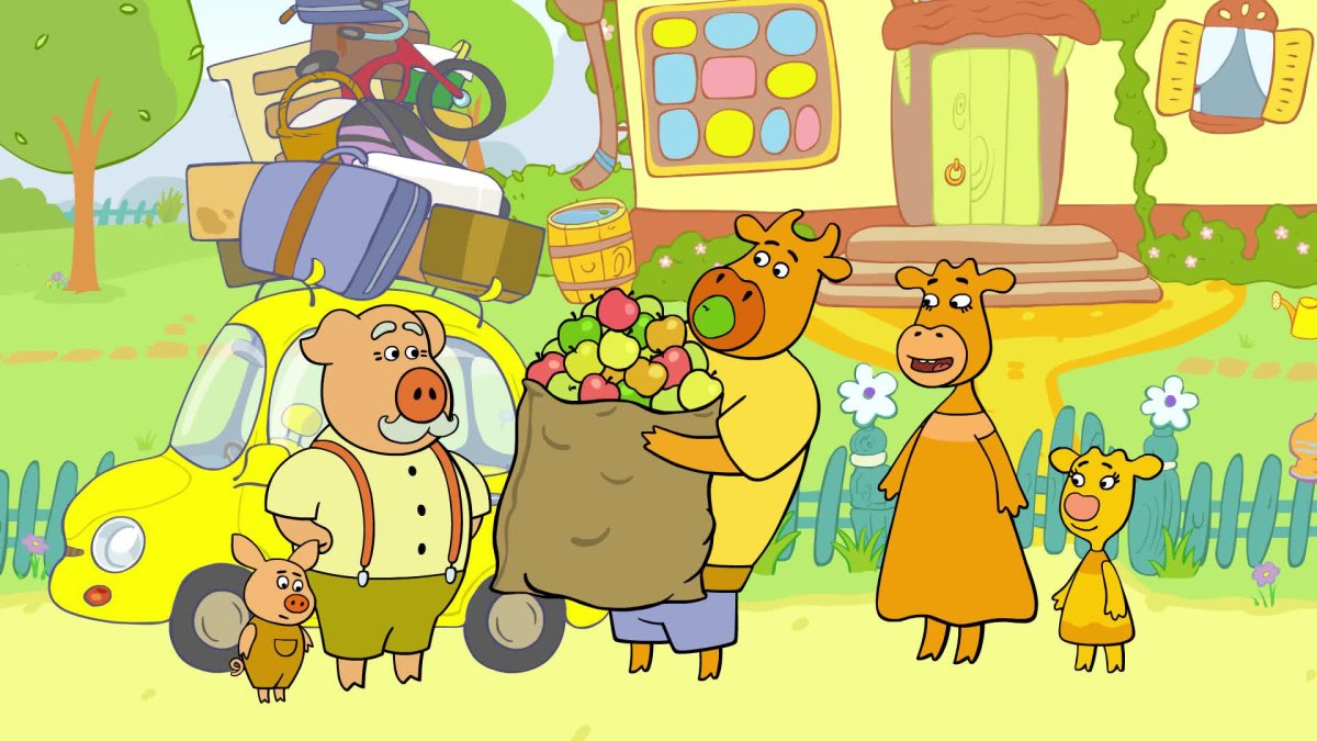 Оранжевая корова мультфильм