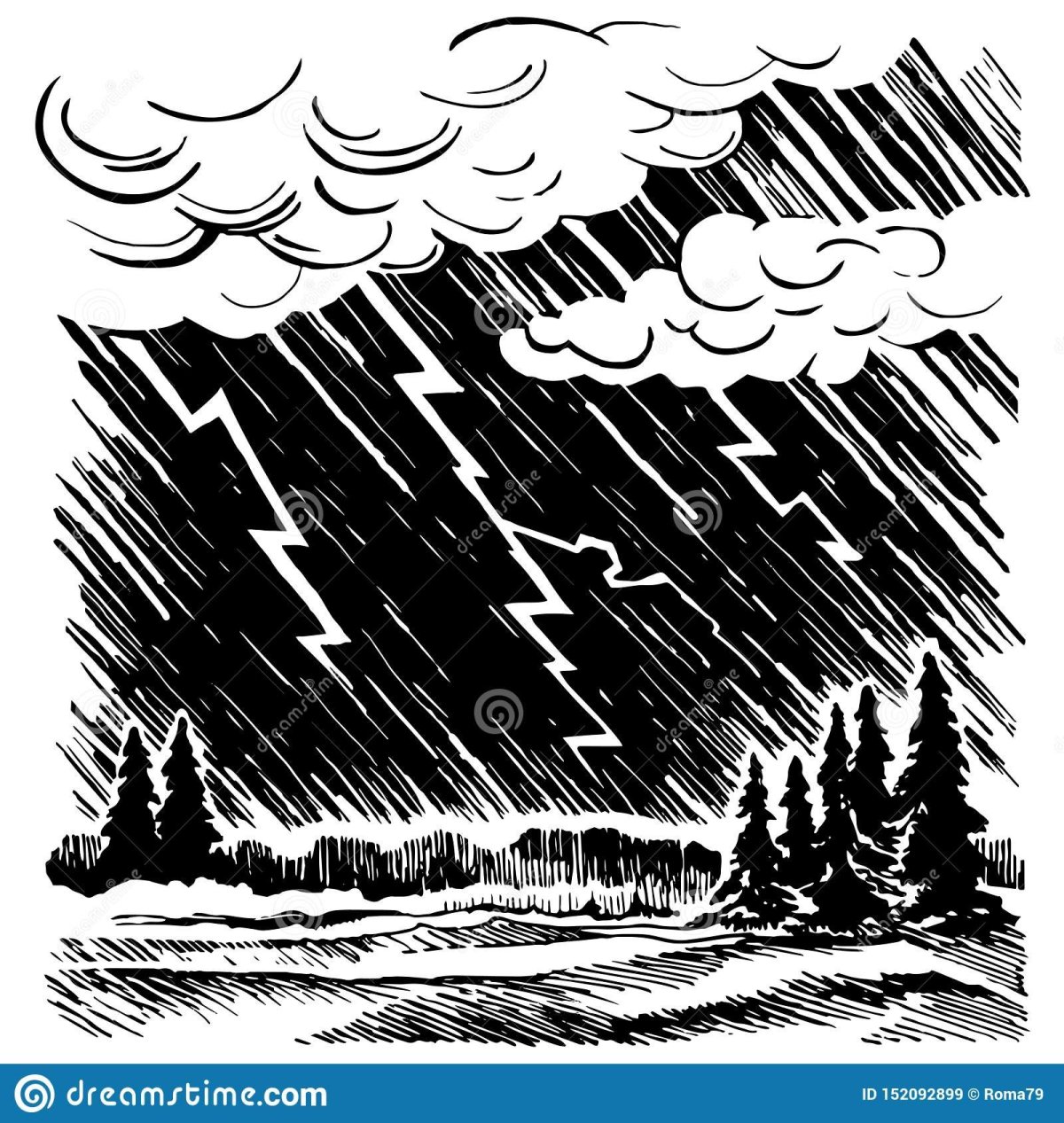 Гроза вектор