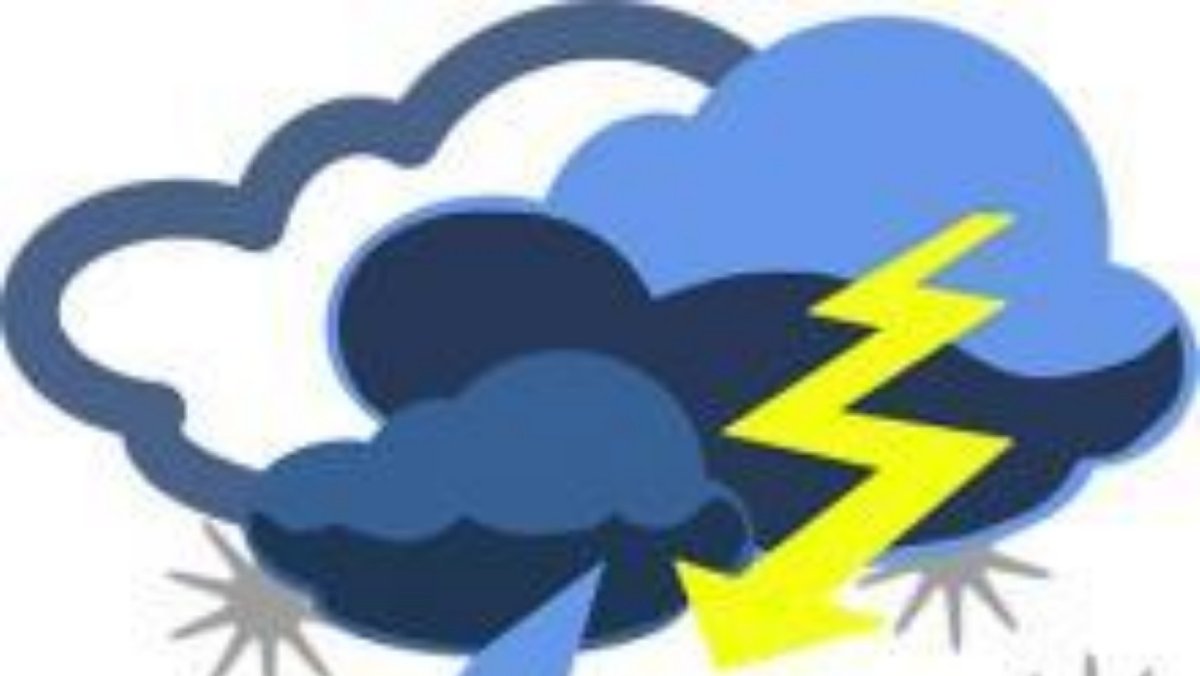 Злая тучка с молнией