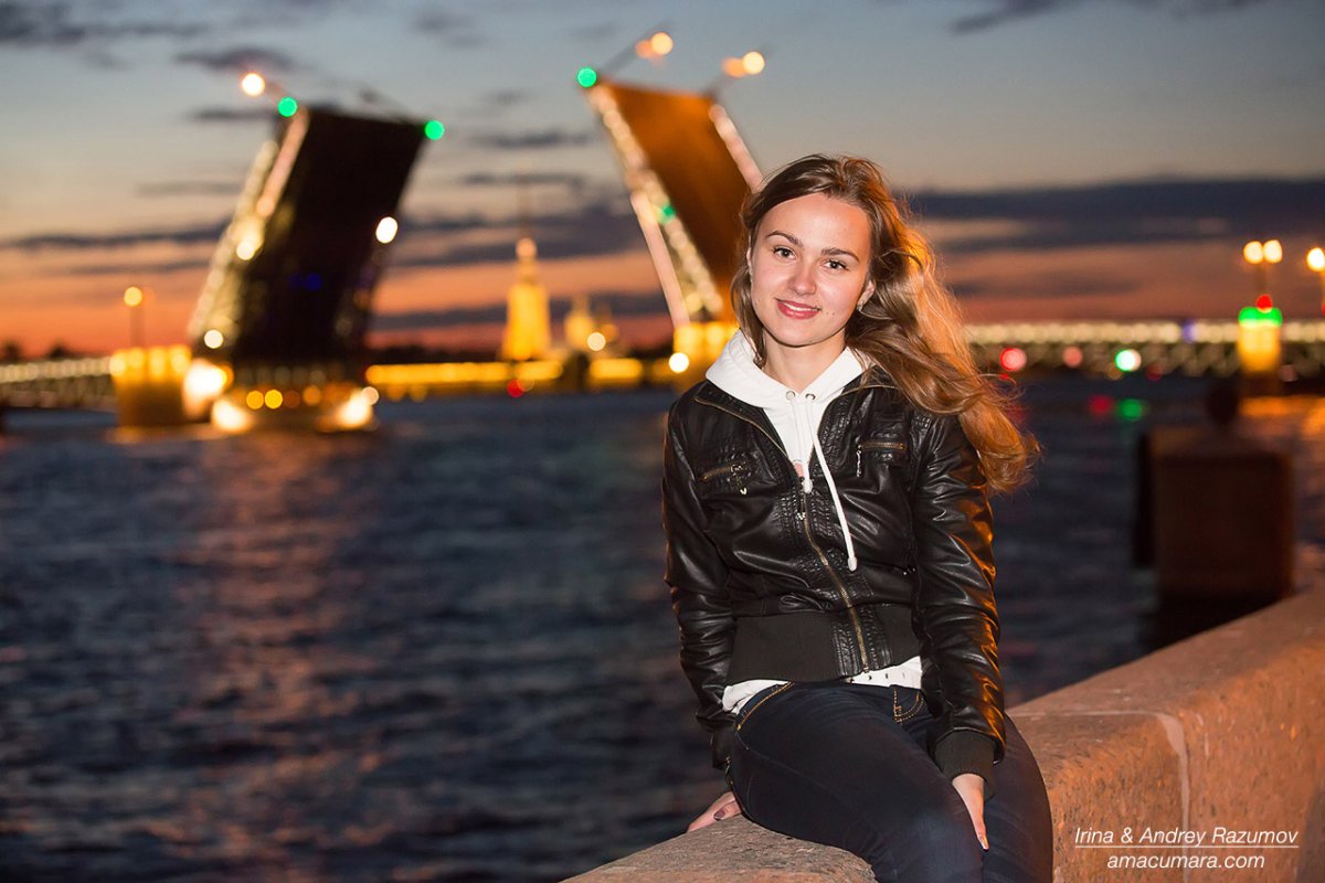 Разводные мосты в Санкт-Петербурге вектор