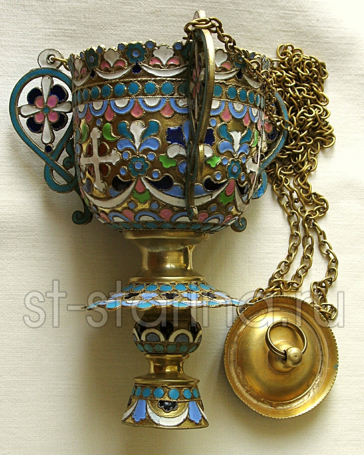 Лампада подвесная старинная