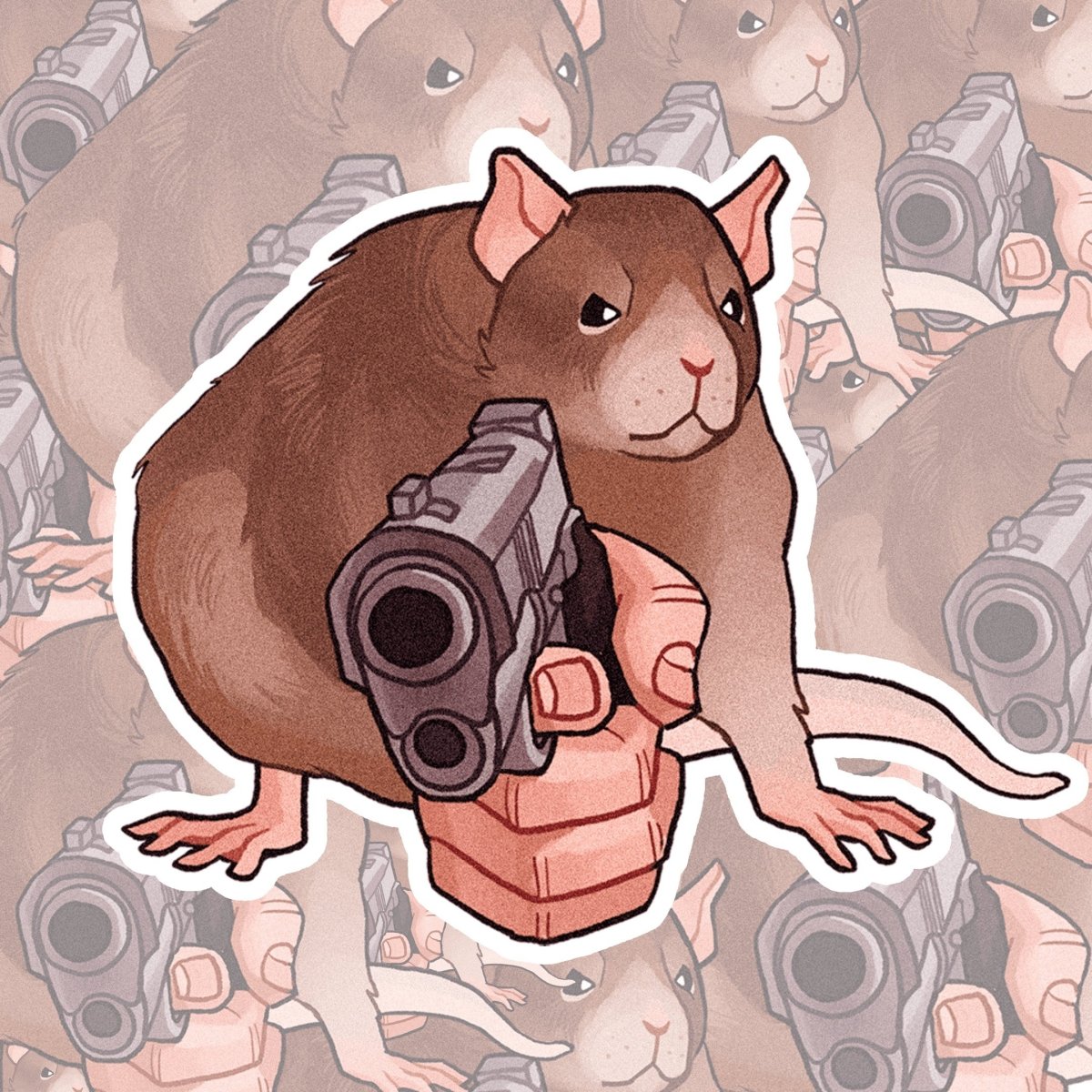 Милые Стикеры крысы