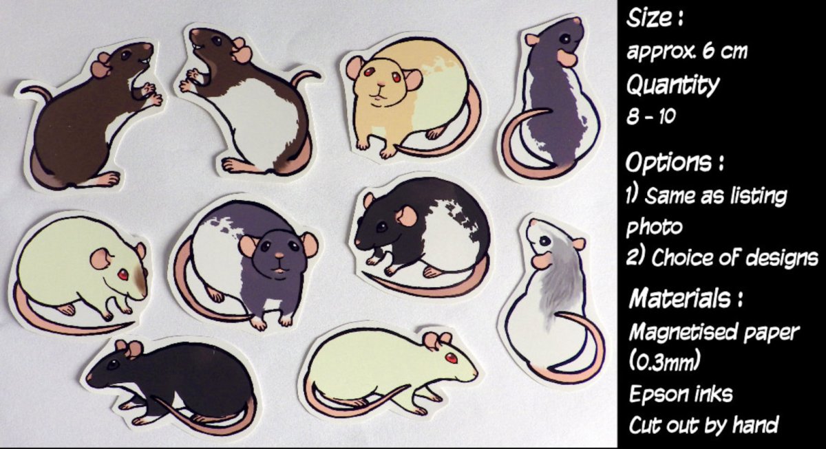 Наклейки крыски