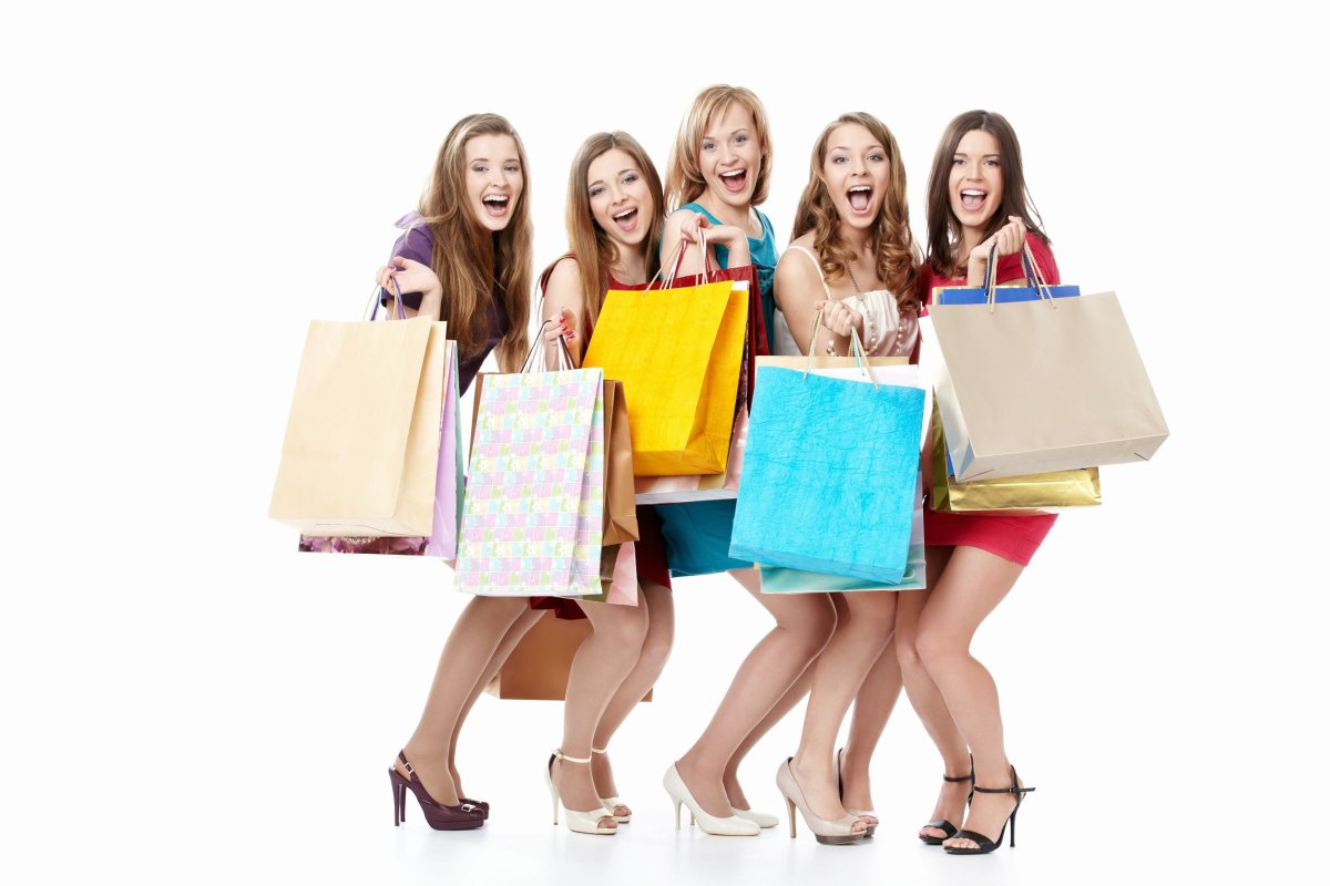 Девушка шоппинг