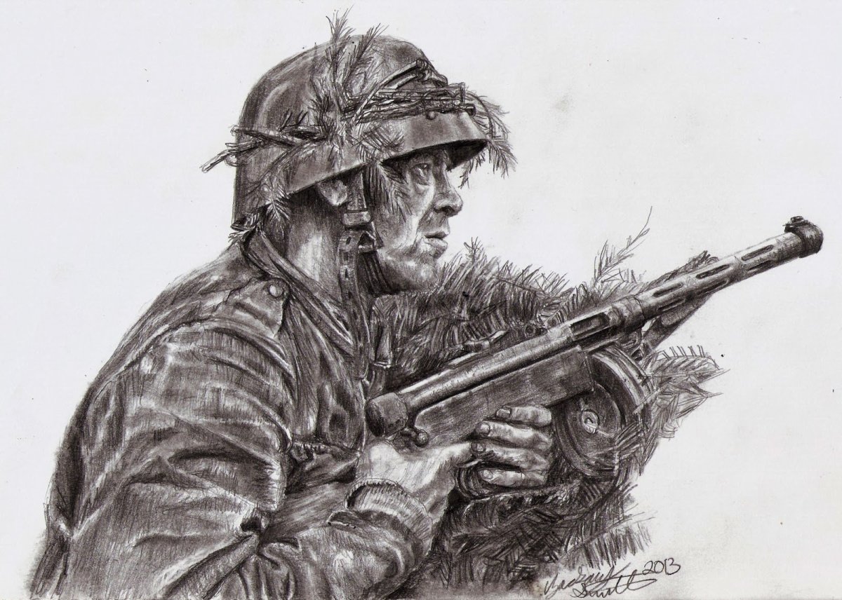 Эскиз солдата