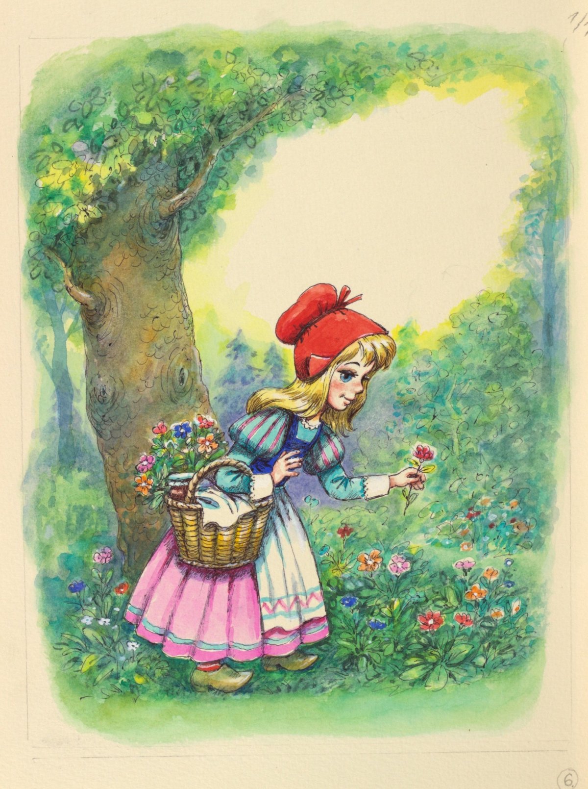 Красная шапочка иллюстрации Савченко