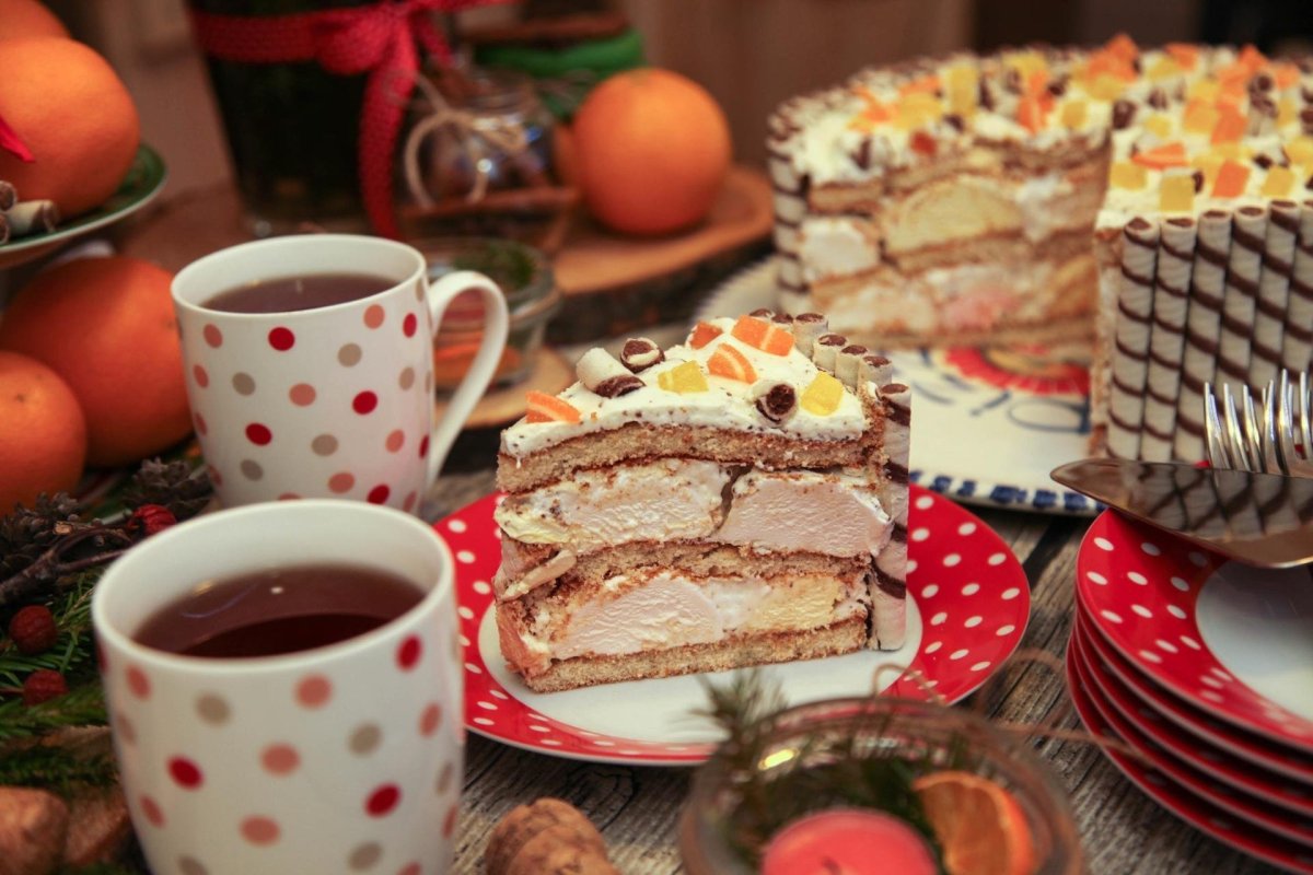 Чай с тортиком