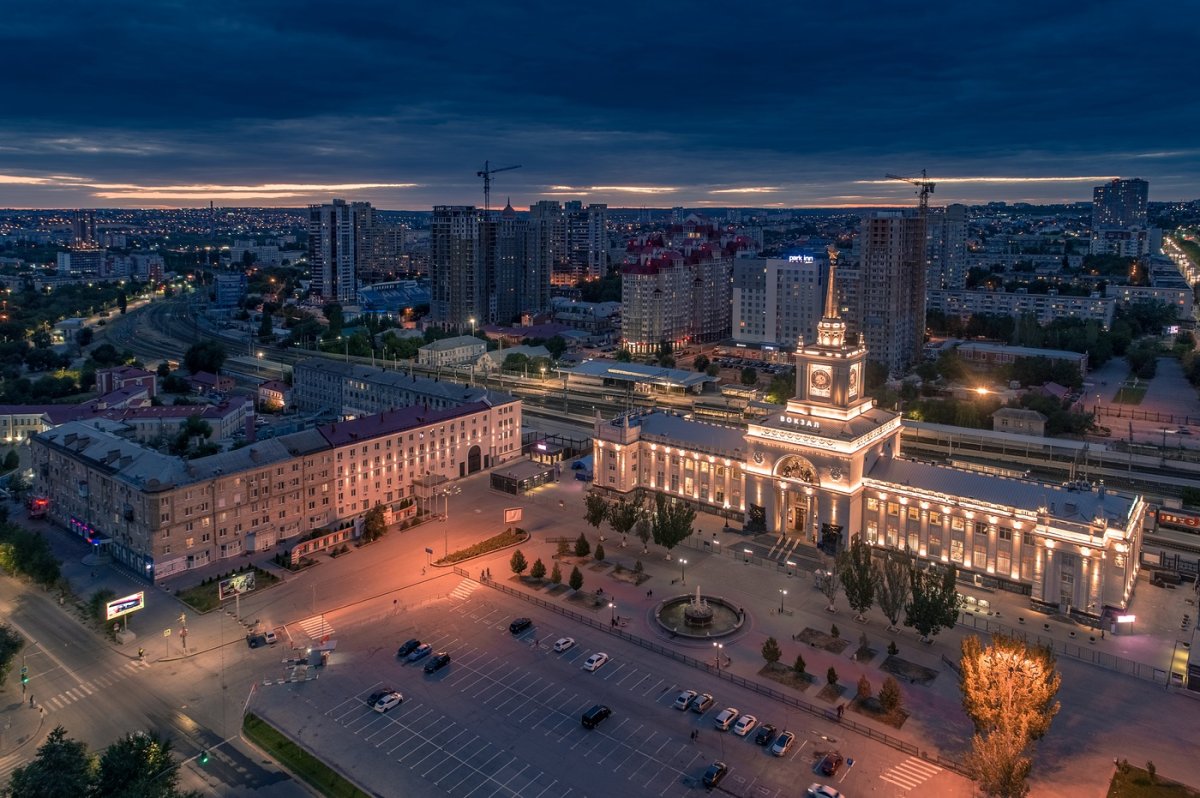 Кировский район Волгоград с высоты птичьего полета