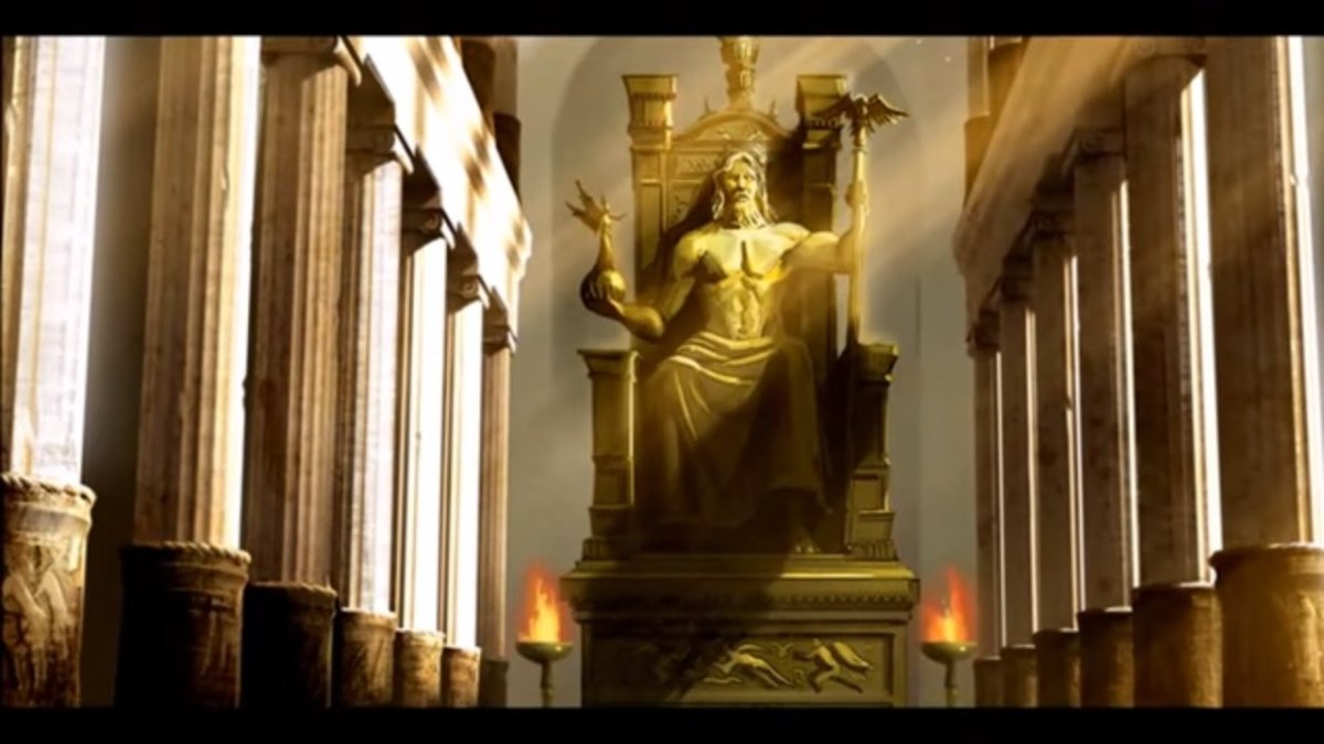 7 Чудес света статуя Зевса в Олимпии