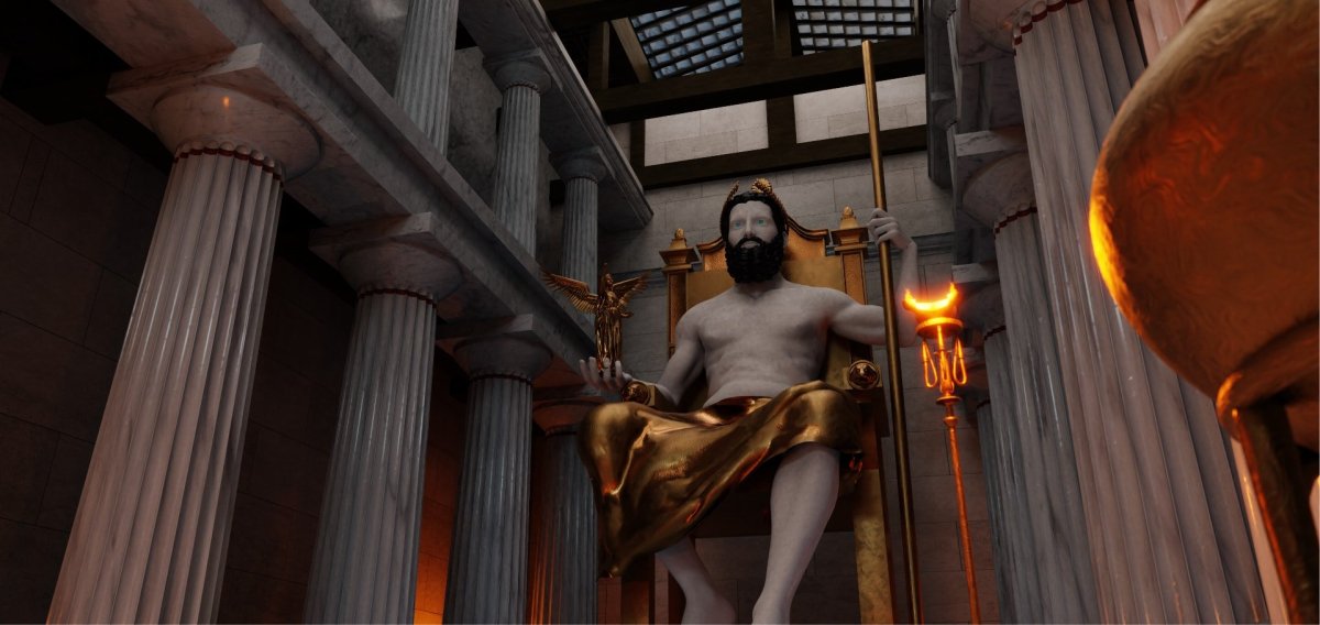 Заны - медные статуи Зевса