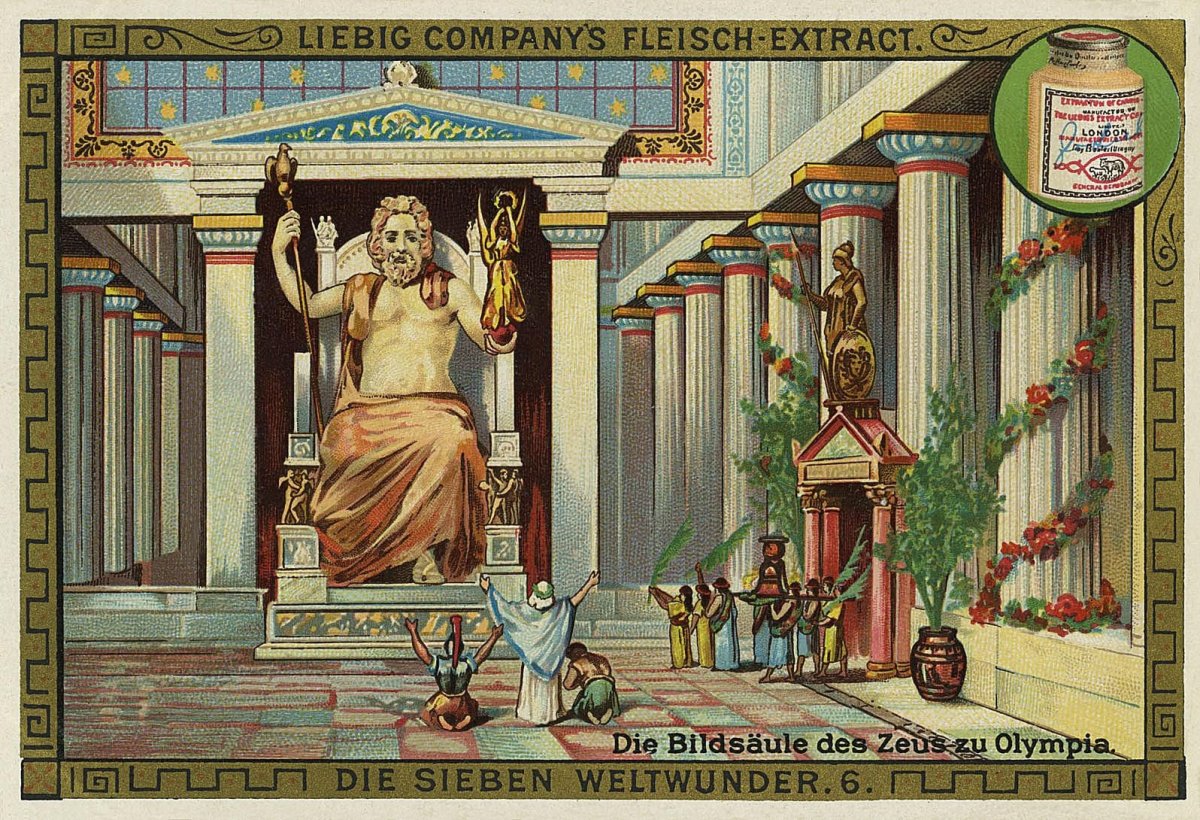 Статуя Зевса в Олимпии (435 г. до н. э.)