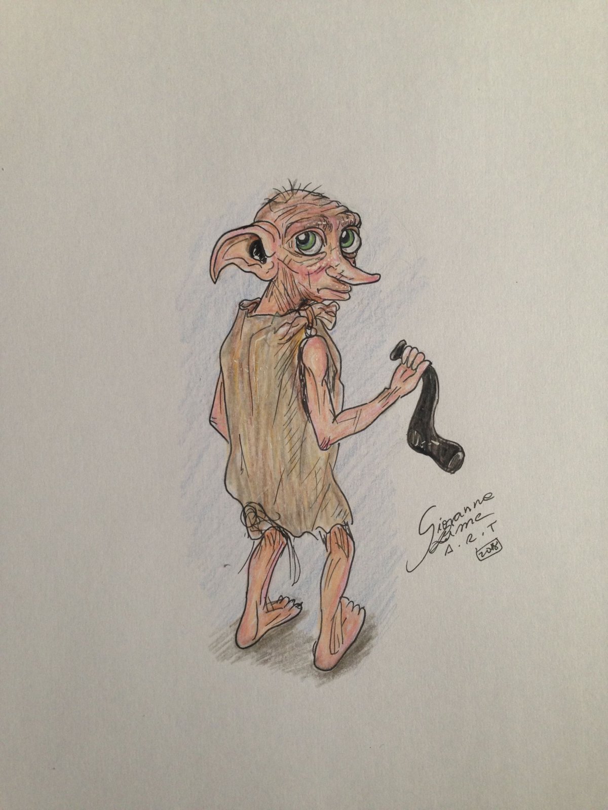 Доби арт Гарри Поттер с носками