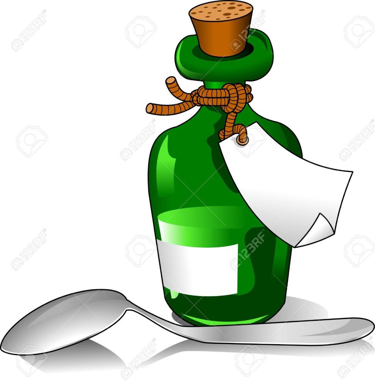 Трафарет бутылки микстура