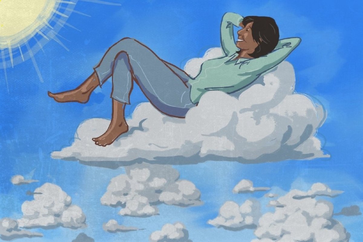 Человек на облаке