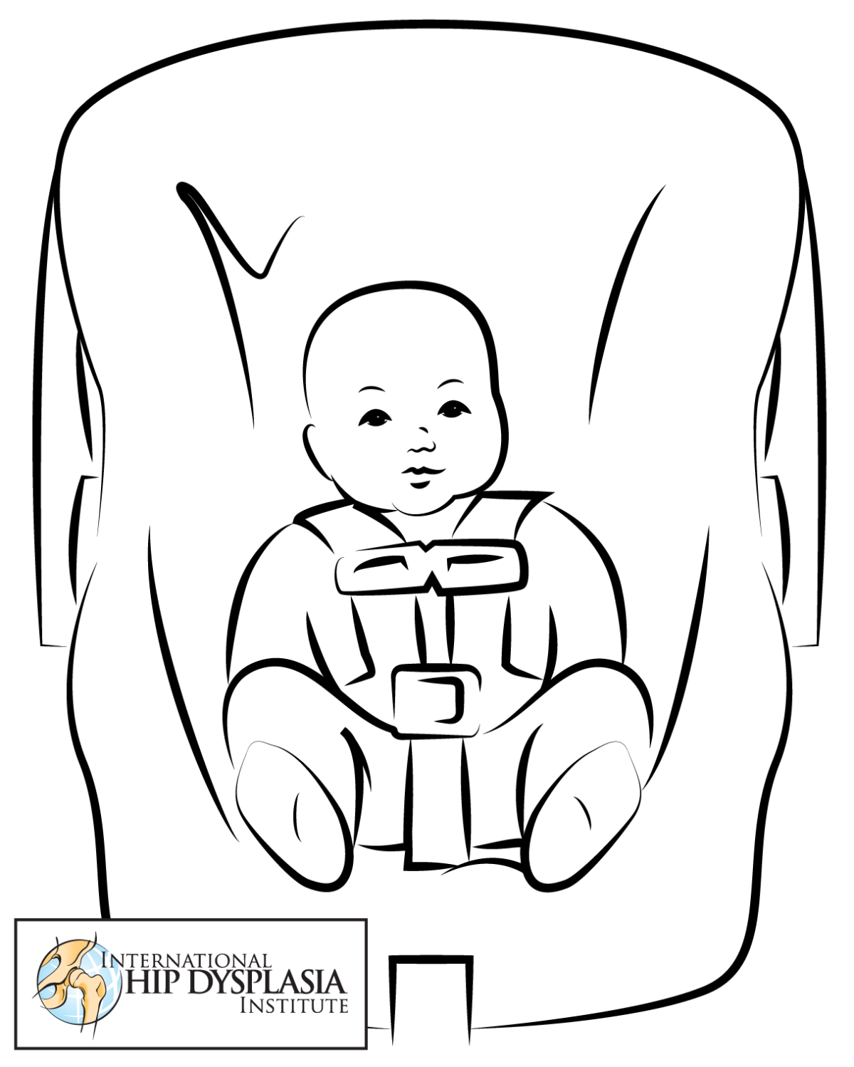 Детское кресло вектор